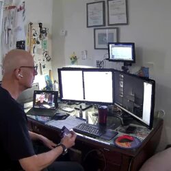 Remote deposition recording setup