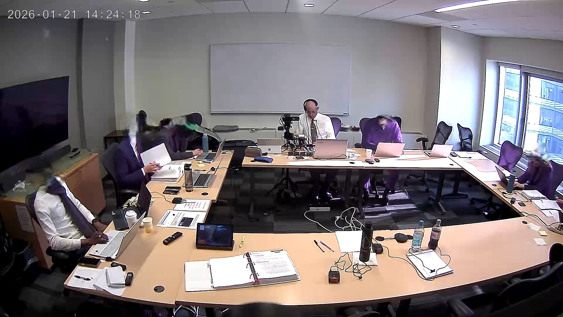 Deposition Recording Gear in use on conference room table