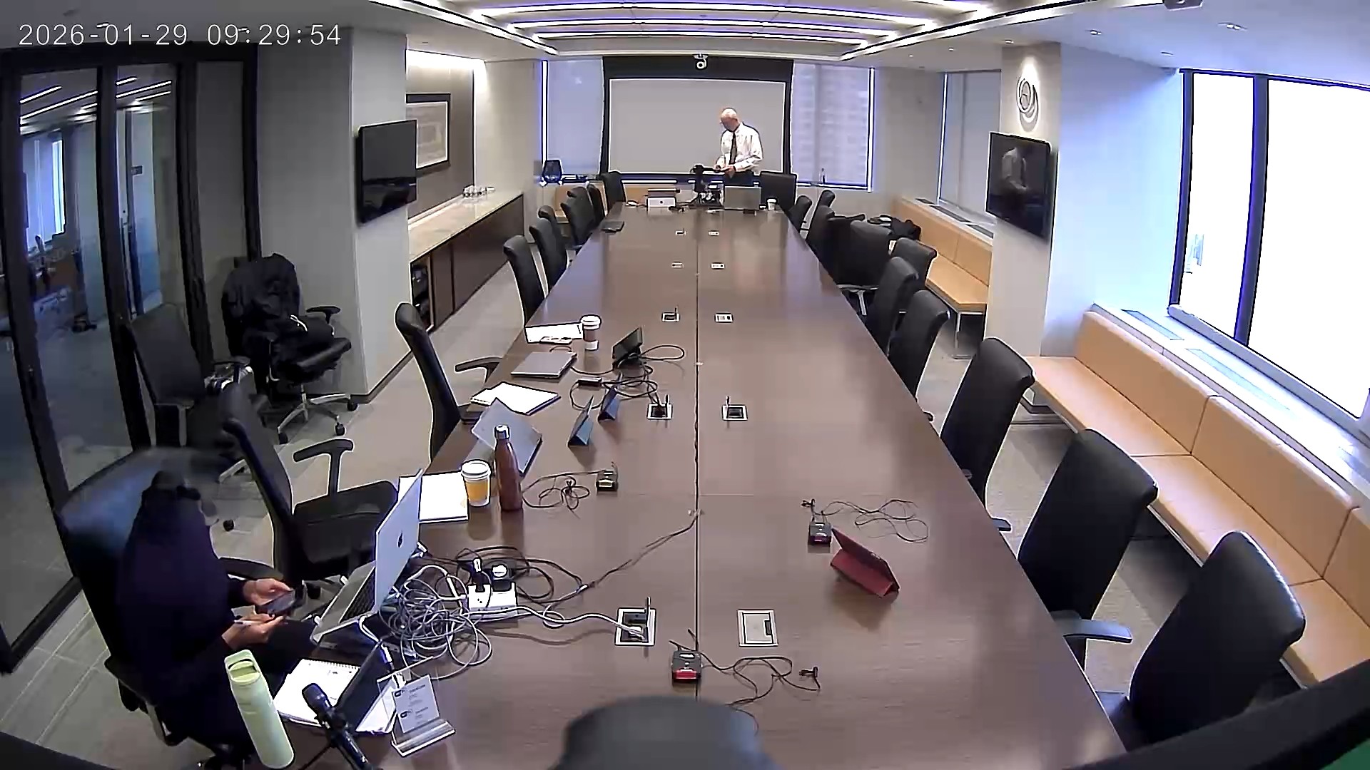 Deposition Recording Gear in use on conference room table