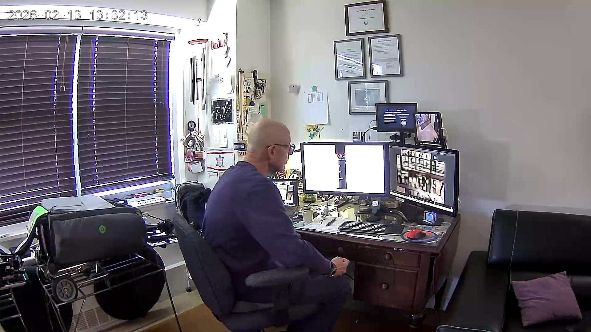 Remote deposition recording setup