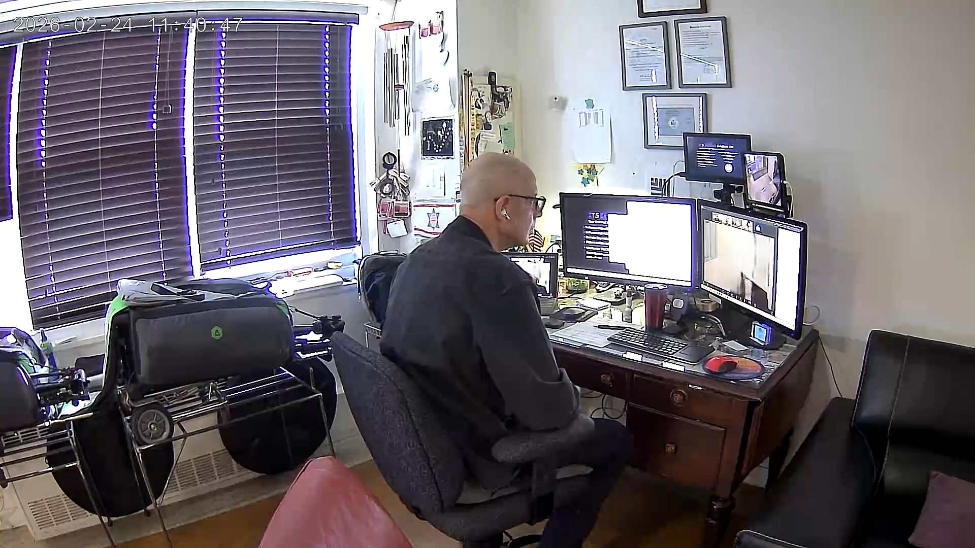 remote deposition recording setup