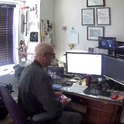 Remote deposition gear in use