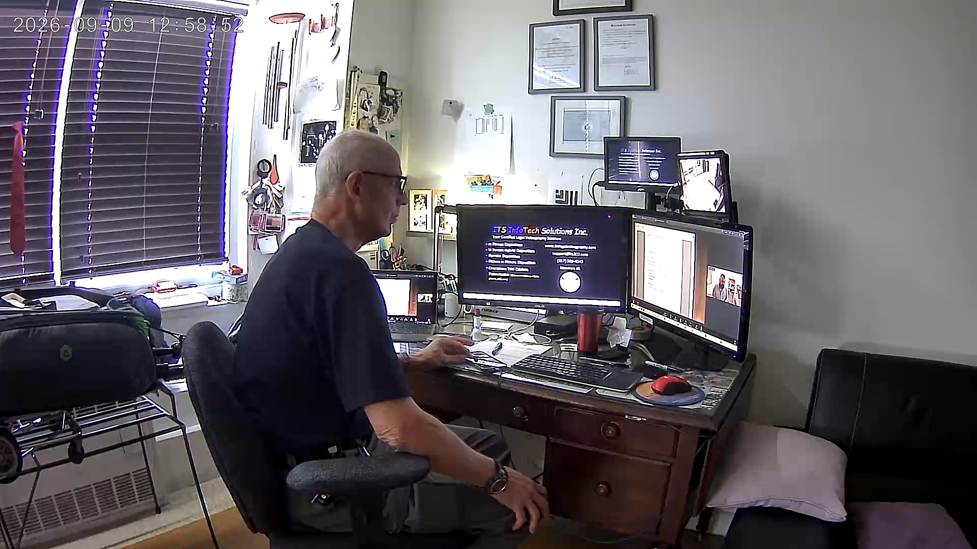 Remote deposition recording setup